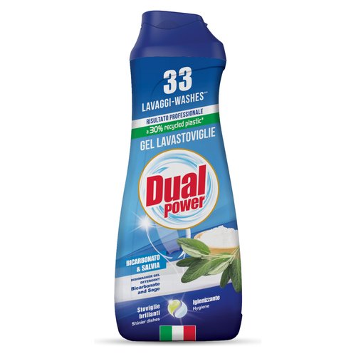 Detersivo lavastoviglie Dual Power LV9156 Gel Bicarbonato & Salvia