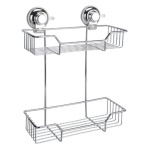 Gedy - Porta oggetti box doccia Gedy HO19 13 HOT Doppio Cromo