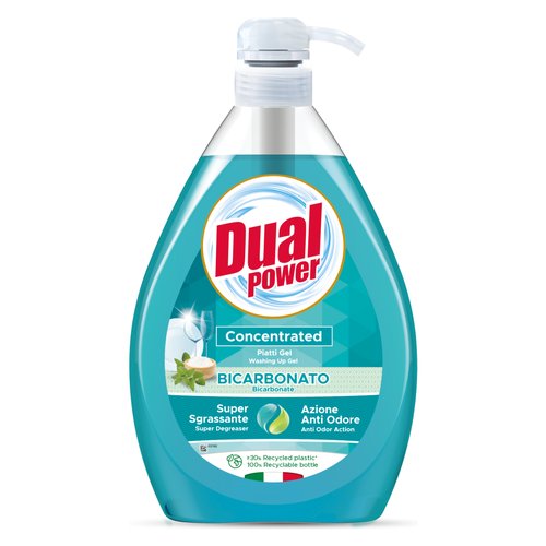 Detergente piatti Dual Power LM9173 Gel concentrato Bicarbonato e Salv