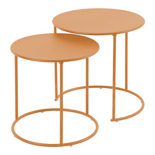 Set tavolini esterno Amicasa ZURIGO Senape