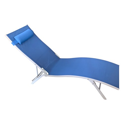 Lettino prendisole Amicasa KZ013 OSCAR Azzurro