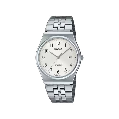 Orologio Casio MTP B145D 7BVEF STANDARD Silver e White