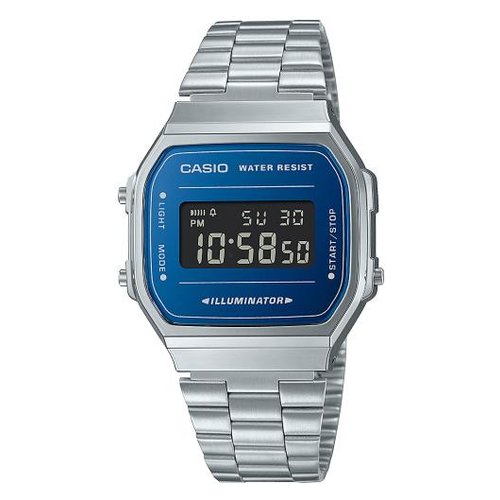 Orologio Casio A168WEM 2BEF VINTAGE Iconic Silver e Blue