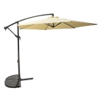 Amicasa - Ombrellone Amicasa VELA Grigio e Ecru