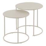 Amicasa - Tavolino da esterno Amicasa ZURIGO Bianco caldo