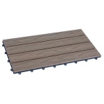 Amicasa - Pavimento esterno Amicasa .Mattonella Clip 30x60 Teak - Black