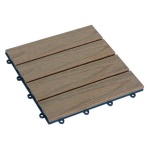 Amicasa - Pavimento esterno Amicasa .Mattonella Clip 30x30 Teak - Black