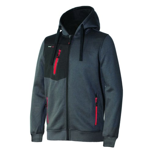 Felpa Issaline 8883B 081 EXTREME Grigio e Nero