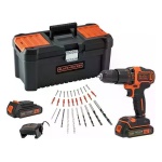 BLACK & DECKER - Trapano percussione Black & Decker BDCHD18C2TA