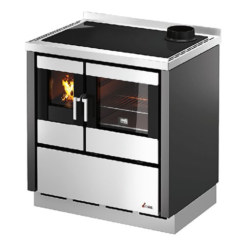 Cucina legna Cadel 71220006 KOOK 80 Ventilazione + luce Antracite
