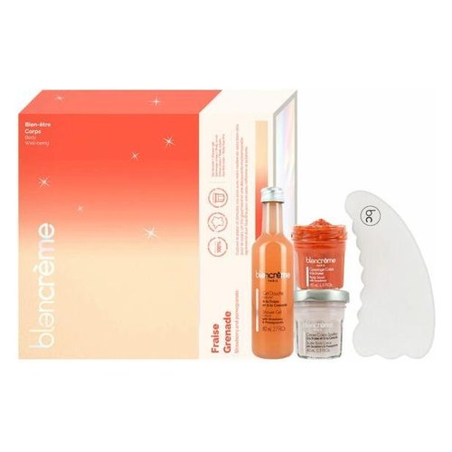Set bagno Blancreme Paris Scatola corpo gua sha fragola e melograno