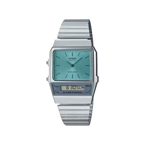 Orologio Casio AQ 800EC 2AEF VINTAGE Silver e Green