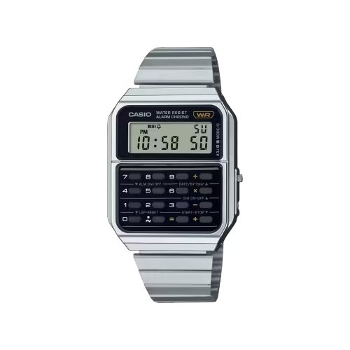 Orologio Casio CA 500WE 1AEF VINTAGE Edgy Silver e Black