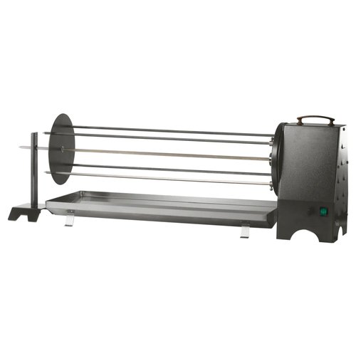 Girarrosto R.Zeta KitCA4V CORTINA Nero e Inox