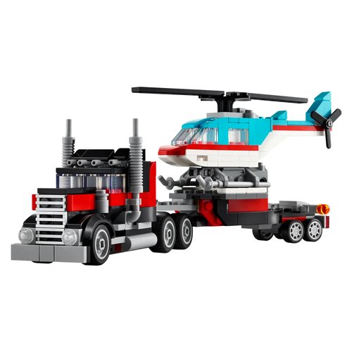 Costruzioni LEGO 31146 CREATOR 3 IN 1 Autocarro con Elicottero