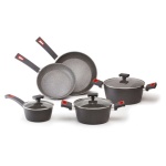 Batteria pentole Ghidini Cipriano 2293 VIVÀ Grigio scuro