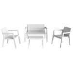 Toomax - Set esterno Toomax Z0593RAA00800 Riviera Bianco