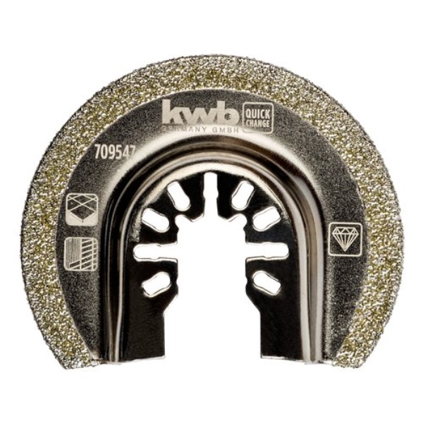 Lama semicircolare fresatura per multifunzione Kwb 709547 piastrelle