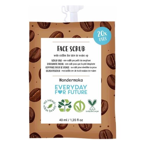 Esfoliante viso Everyday for Future Scrub energizzante wondermoka 40 m