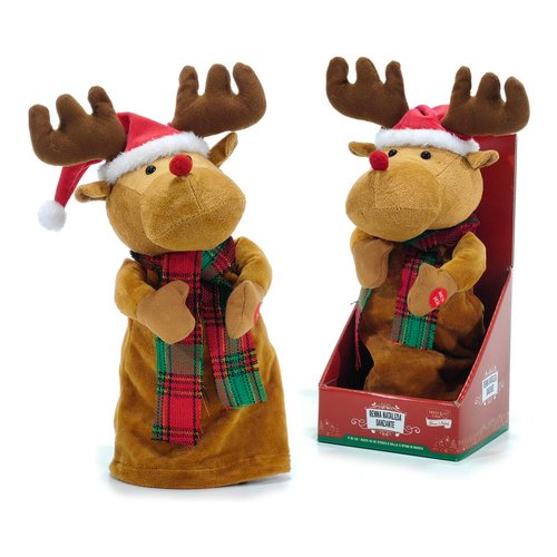 Decorazione Natale General Trade 479015 Renna con movimento e musica