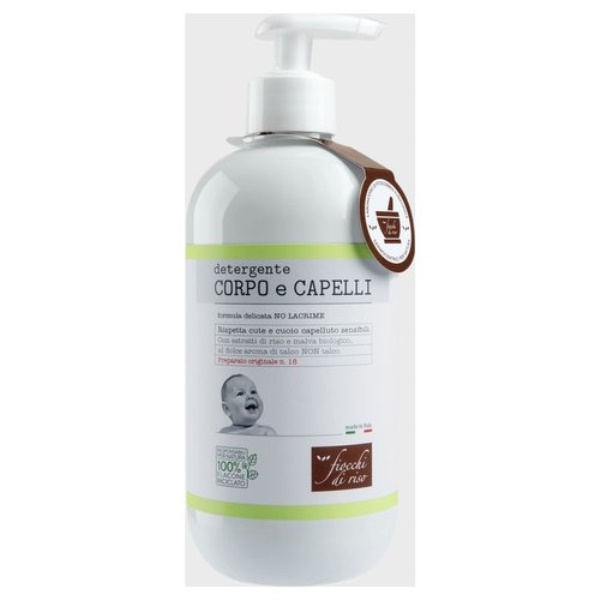 Detergente Fiocchi di Riso 00095236700000 Corpo e Capelli Talco 0+