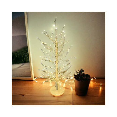 Albero Natale soprammobile Lotti 77454 TIGLIO Bianco