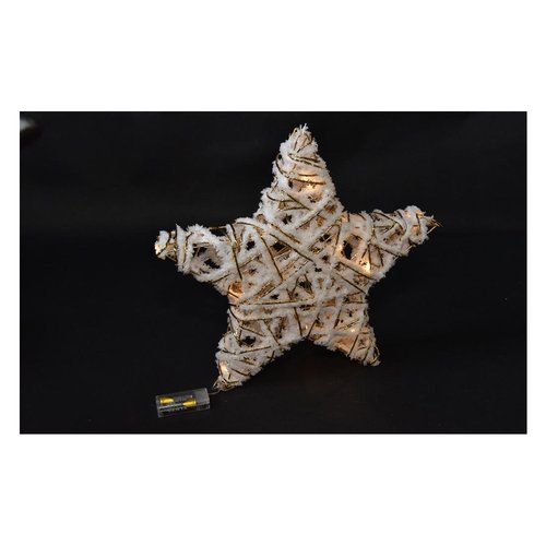 Decorazione luminosa Natale Mercury 43430 Stella Bianco e Oro