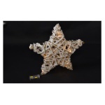 Mercury - Decoro Mercury 43423 Stella h.30 con 10 Luci Led Bco/oro