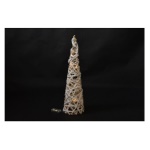 Mercury - Decoro Mercury 43386 Cono h.80 con 20 Luci Led Bco/oro