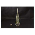 Mercury - Decoro Mercury 43225 Cono h.80 Metal con 40 Luci Led Bat