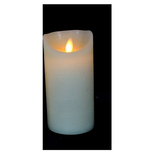 Candela led Pre Qu' Italia D2226 effetto fiamma con timer Avorio