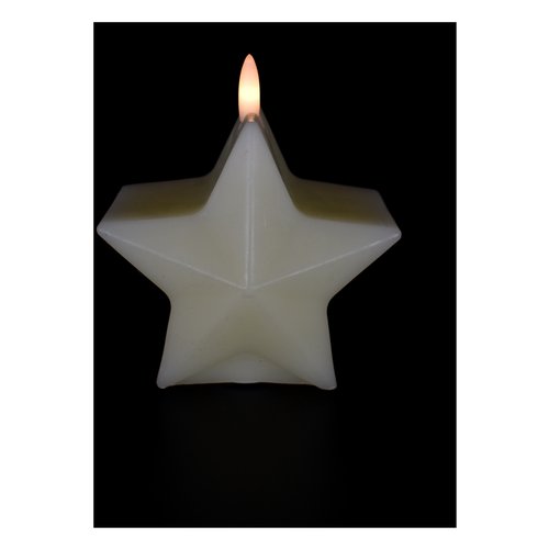 Candela led Pre Qu' Italia D3905 CHRISTMAS Stella fiamma con timer Avo