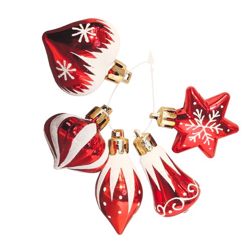 Set addobbi albero Natale Pre Qu' Italia B4630 Forme Natale Assortito