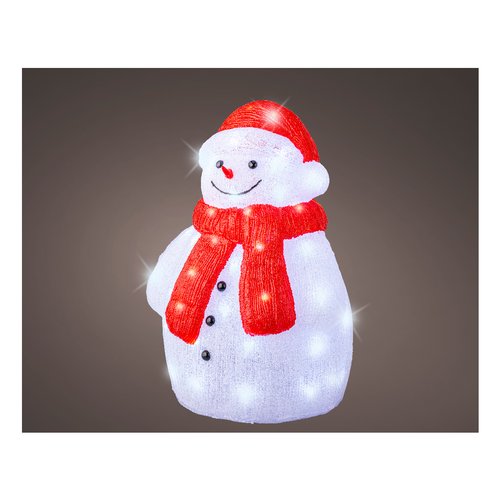 Decorazione luminosa Natale Kaemingk 491507 LUMINEO Pupazzo di neve