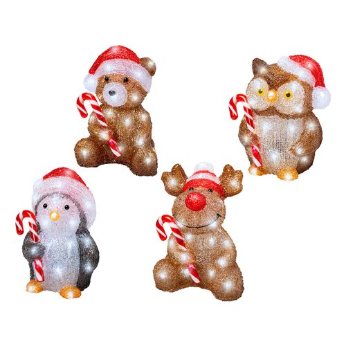 Decorazione luminosa Natale Kaemingk 491338 LUMINEO Animali Assortito
