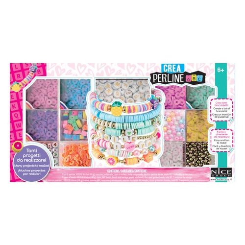 Gioco bigiotteria Nice 87042 CREA PERLINE ABC Hishi Pop 500 Assortito