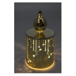 Pre Qu' Italia - Candela led Pre Qu' Italia D3852 Stelle traforate effetto flash Vetro 