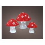 Decorazione luminosa Natale Kaemingk 492069 LUMINEO Funghetti