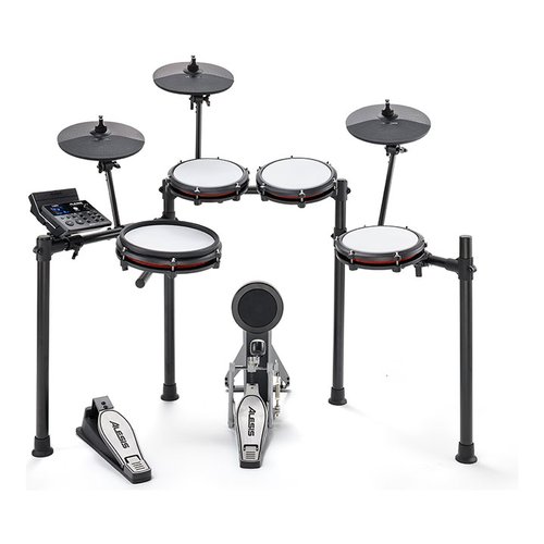 Batteria elettronica Alesis 5070052084 NITRO Max Kit Black e Red