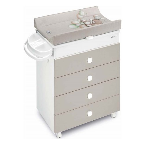 Bagnetto fasciatoio Cam 917006 C261 ASIA 3 cassetti Tortora
