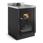 Nordica - Cucina legna Nordica 7016112 Vicenza 60 antracite VST 7016112