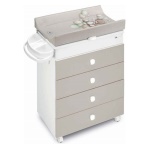 Cam - Bagnetto fasciatoio Cam 917006 C261 ASIA 3 cassetti Tortora Tortora