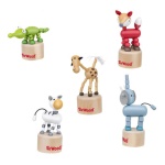 Globo - Prime attività Globo 42330 SIR WOOD Animali snodabili in legno Assorti