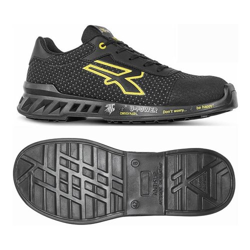 Scarpe da lavoro U Power RV20014 41 RED LEVE Matt Nero e Giallo