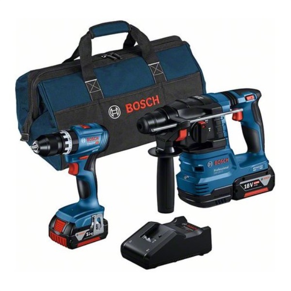 Set Bosch Professional 0615A50039 Trapano Gsb18V-45 e martello batteri