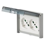 Scatola elettrica completa Fanton 421021 OPERA PLUS Doppia presa con p