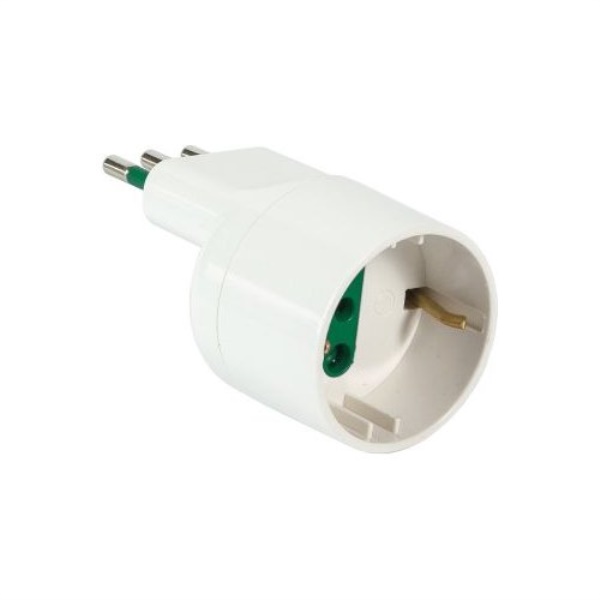 Adattatore Fanton 82125 SALVASPAZIO con spina italiana 10A Bianco