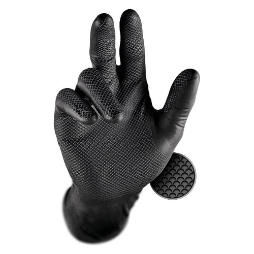 Guanti monouso Issaline 246BK M GRIPPAZ Nero