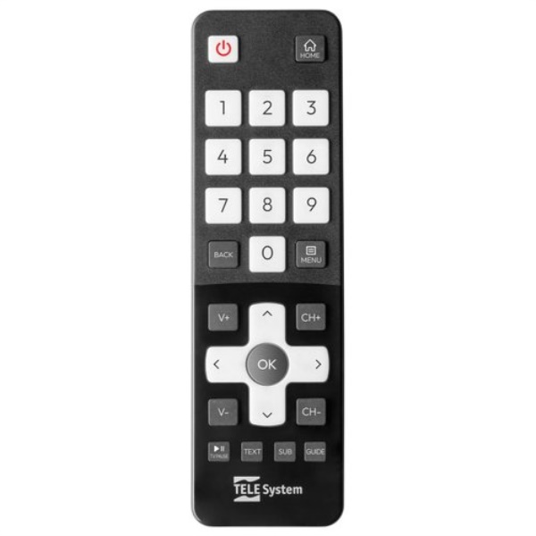 Telecomando tv Telesystem 58035024 VIDAA Easy Black