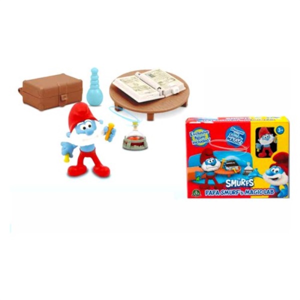 Playset personaggio Giochi Preziosi PUF18200 PUFFI Laboratorio di Gran
